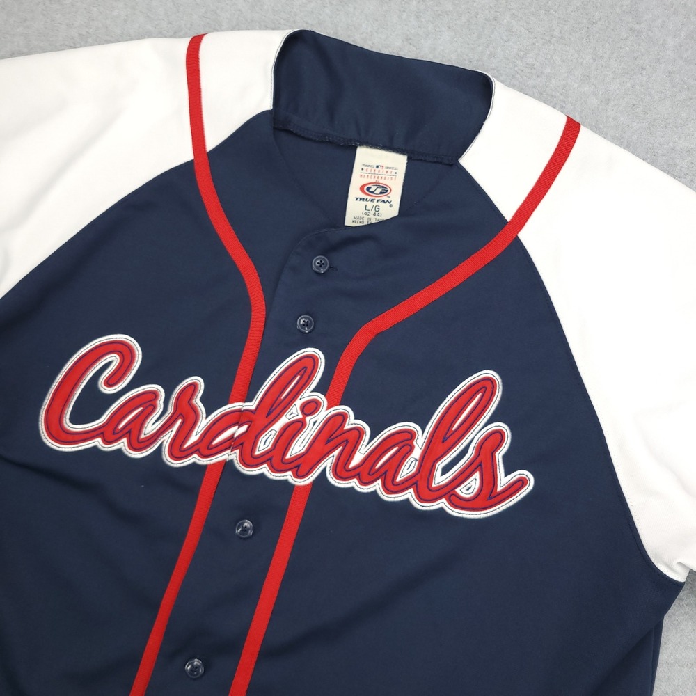 True Fan‎ Cardinals Baseball Jersey L  MLB Genuine Merchandise All Stars